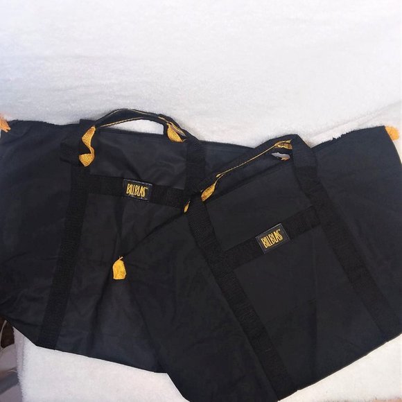 Bill Blass Two Black and Yellow Tote Bag Set with Outer Front Pocket - Picture 2 of 10